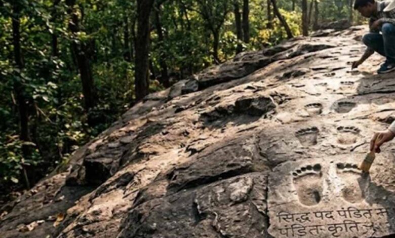 मध्यप्रदेश के जंगलों में 1000 साल पुराने पदचिन्ह, पुरातत्व विभाग की जांच जारी