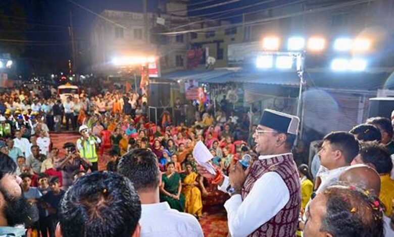 मंत्री विश्वास सारंग ने किया करोड़ों की लागत से होने वाले विकास कार्यों का भूमि-पूजन