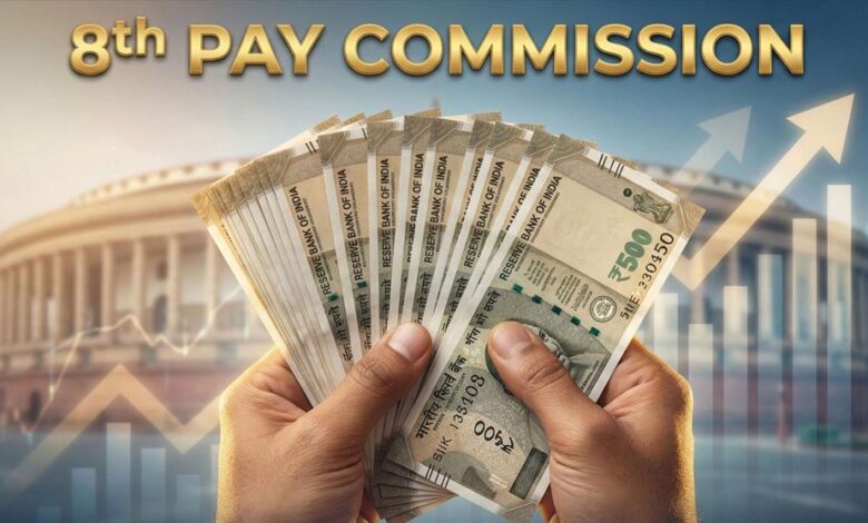 8वें वेतन आयोग से बड़ी उम्मीद, ₹18,000 की बेसिक सैलरी बढ़कर ₹68,940 तक पहुंचने के आसार
