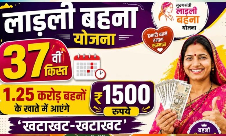 लाडली बहना योजना: 37वीं किस्त का इंतजार खत्म? जानिए कब खाते में आएंगे ₹1500 और नए रजिस्ट्रेशन पर क्या है अपडेट