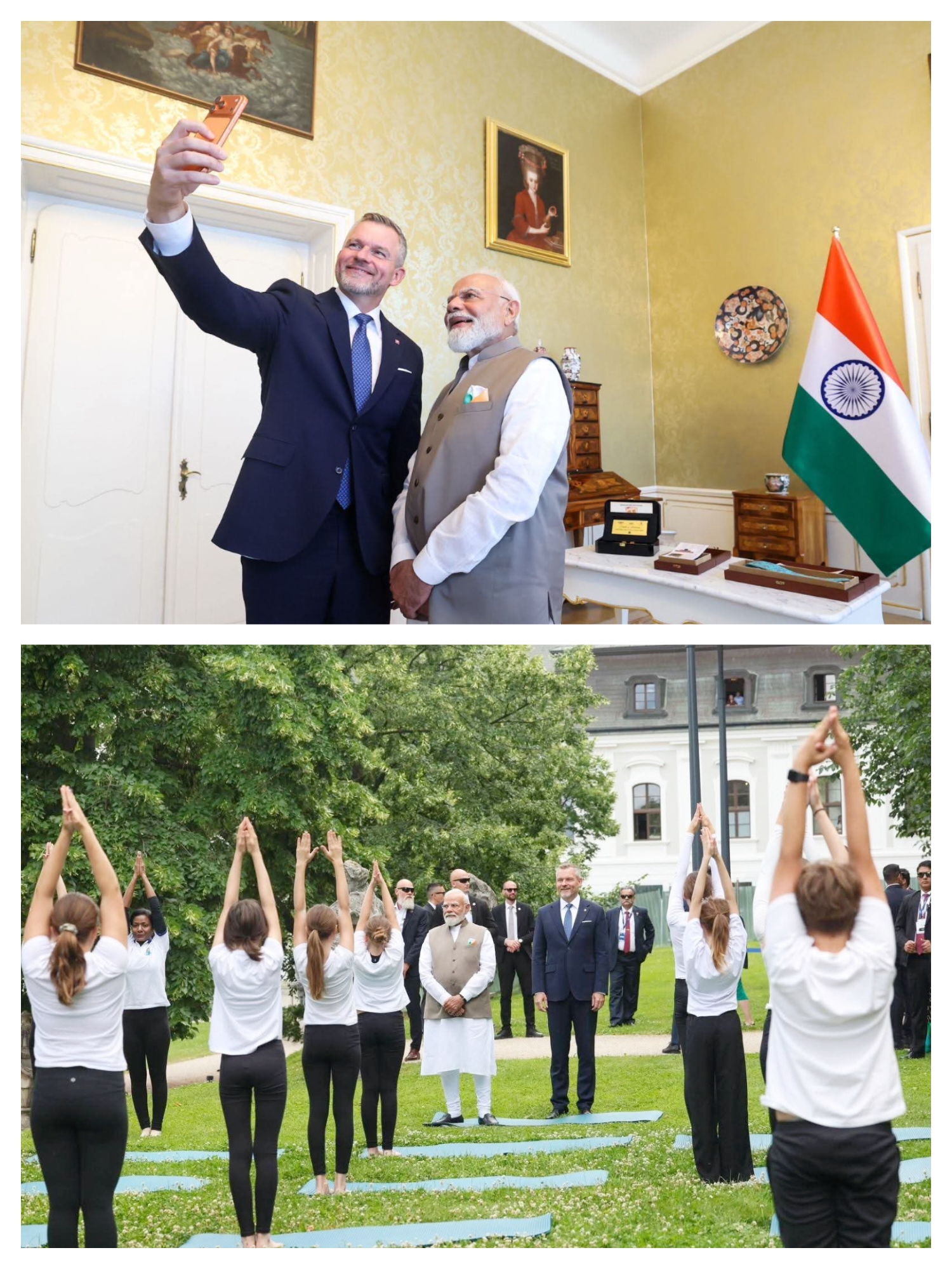 स्लोवाकिया में PM मोदी की यादगार सेल्फी, योग करते बच्चों ने जीत लिया दुनिया का दिल!