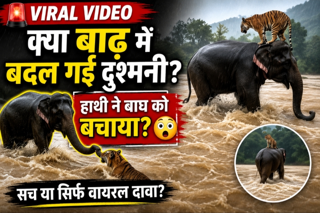 Viral Video: क्या संकट के समय दुश्मनी भी भूल जाते हैं जीव? वायरल वीडियो ने दिया मानवता का बड़ा संदेश